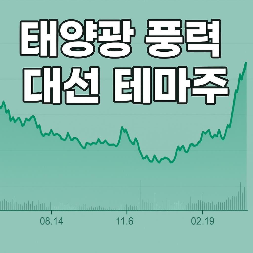 태양광 풍력 대선 테마주